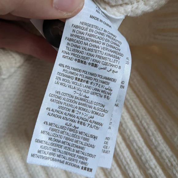 Boden Cream & Brown Fair Isle Wool Cardigan - Picture 3 of 9